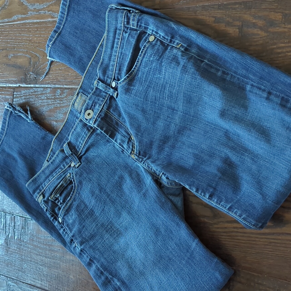 CITIZENS OF HUMANITY I Ava Low Rise Straight Leg Split Ankle Denim Jeans, 27